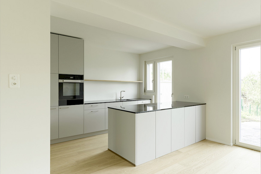 Umbau Reihenhaus Bruderholz Basel - Offene Küche