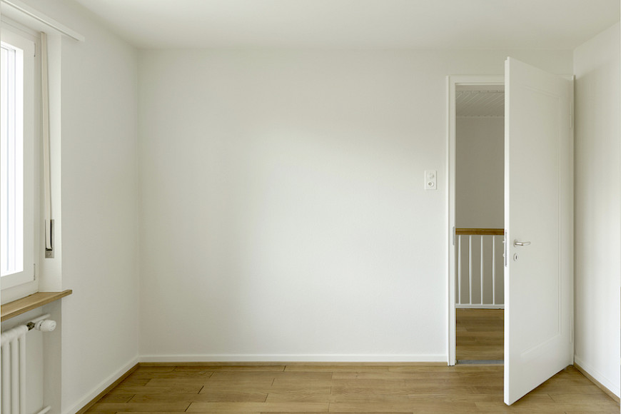 Umbau Reihenhaus Bruderholz Basel - Schlafzimmer